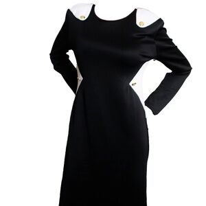 Gstagelove Auditions USA MADE Color Block Long Sleeve Shift Dress. 3XL. NWT.